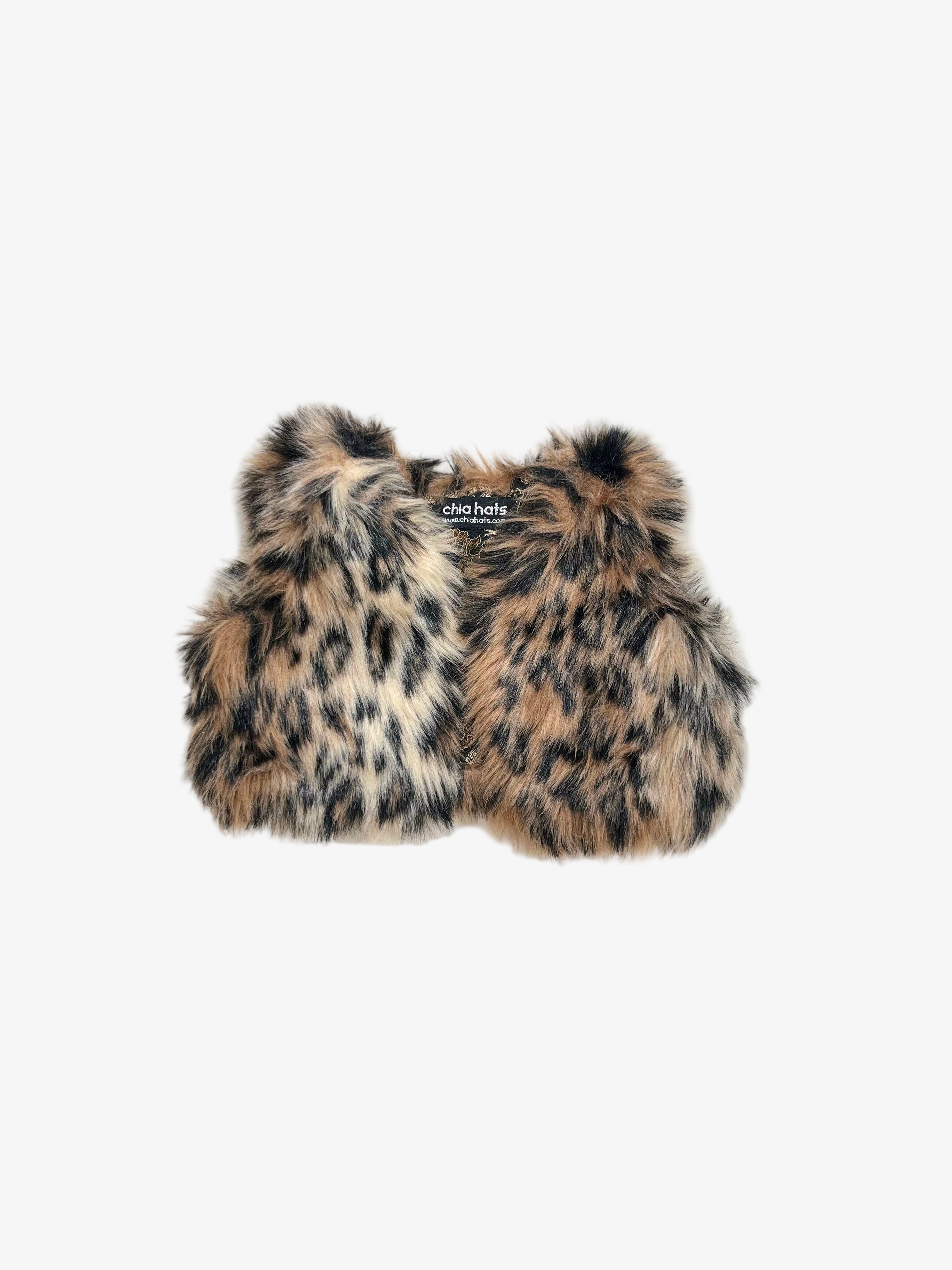 Faux Fur Wild Cat Vest (Size 12–18 months)