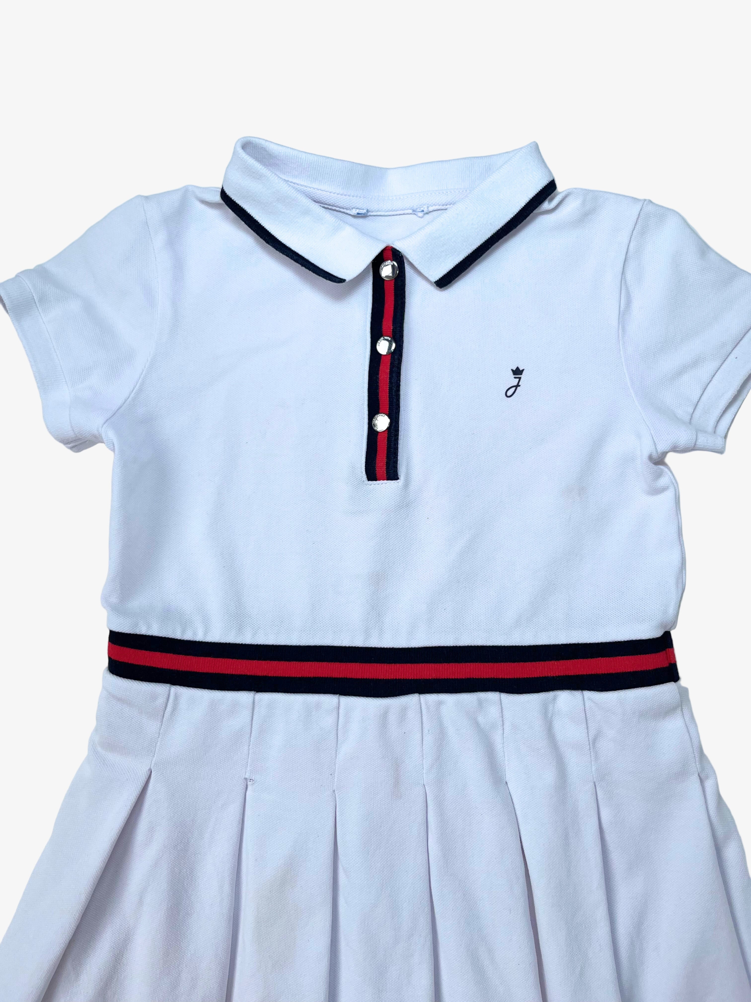 Jacadi - Tennis Dress with Polo-Style Top (Size 4–5 years)