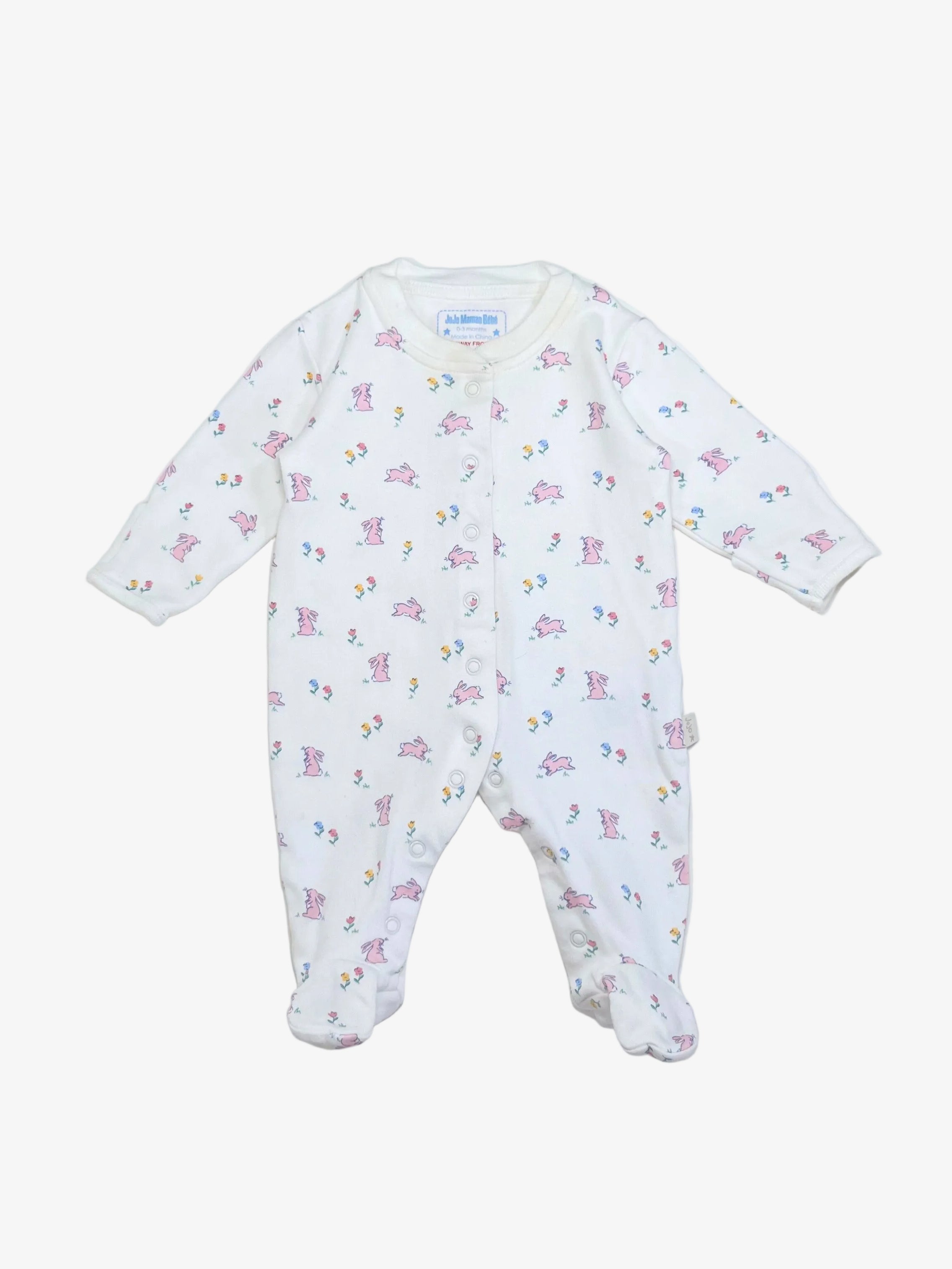 JoJo Maman Bébé – Footies (Size 0–3 months)