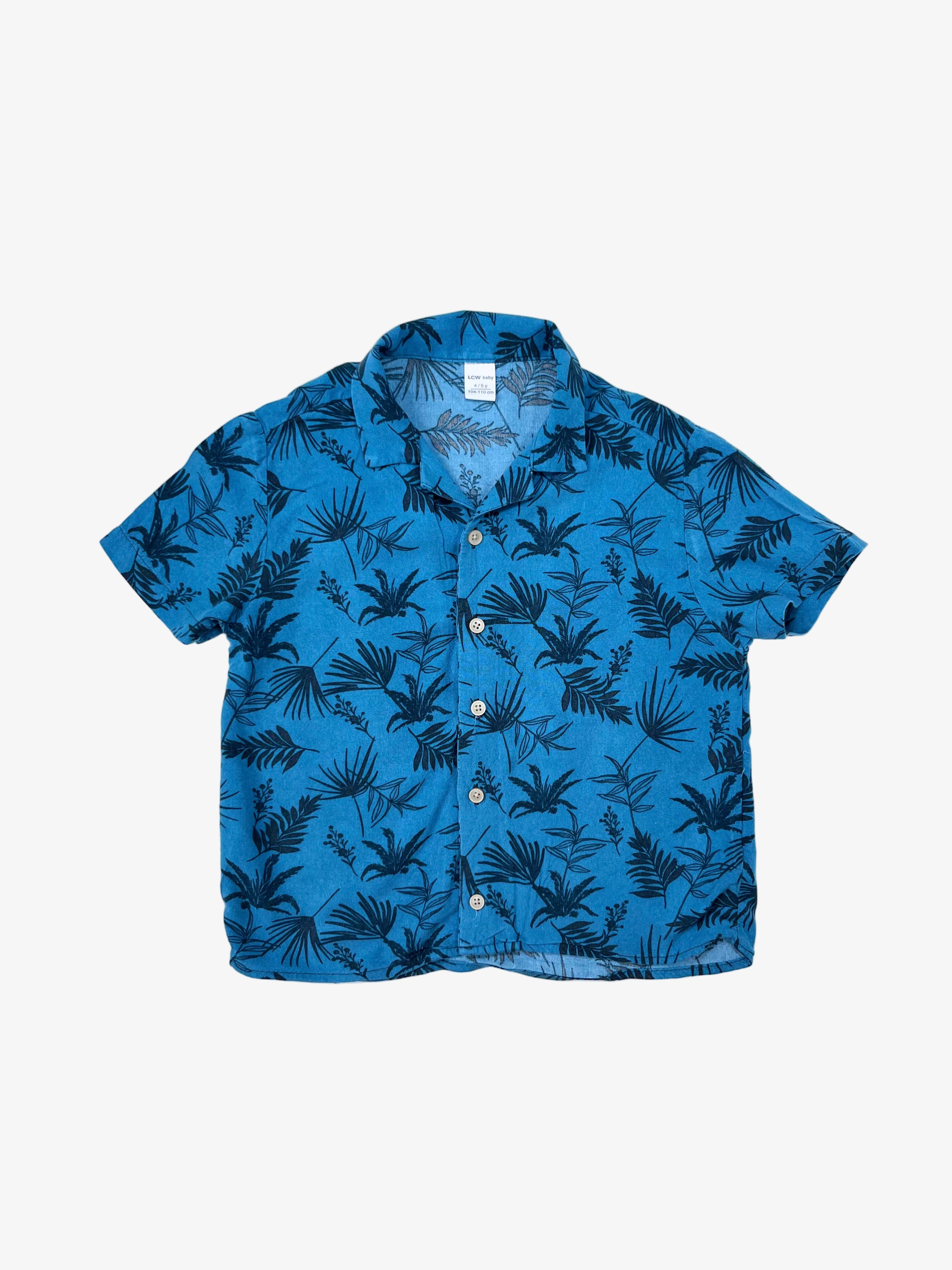 LCW Baby - Floral Button-Up Shirt (Size 4–5 years)