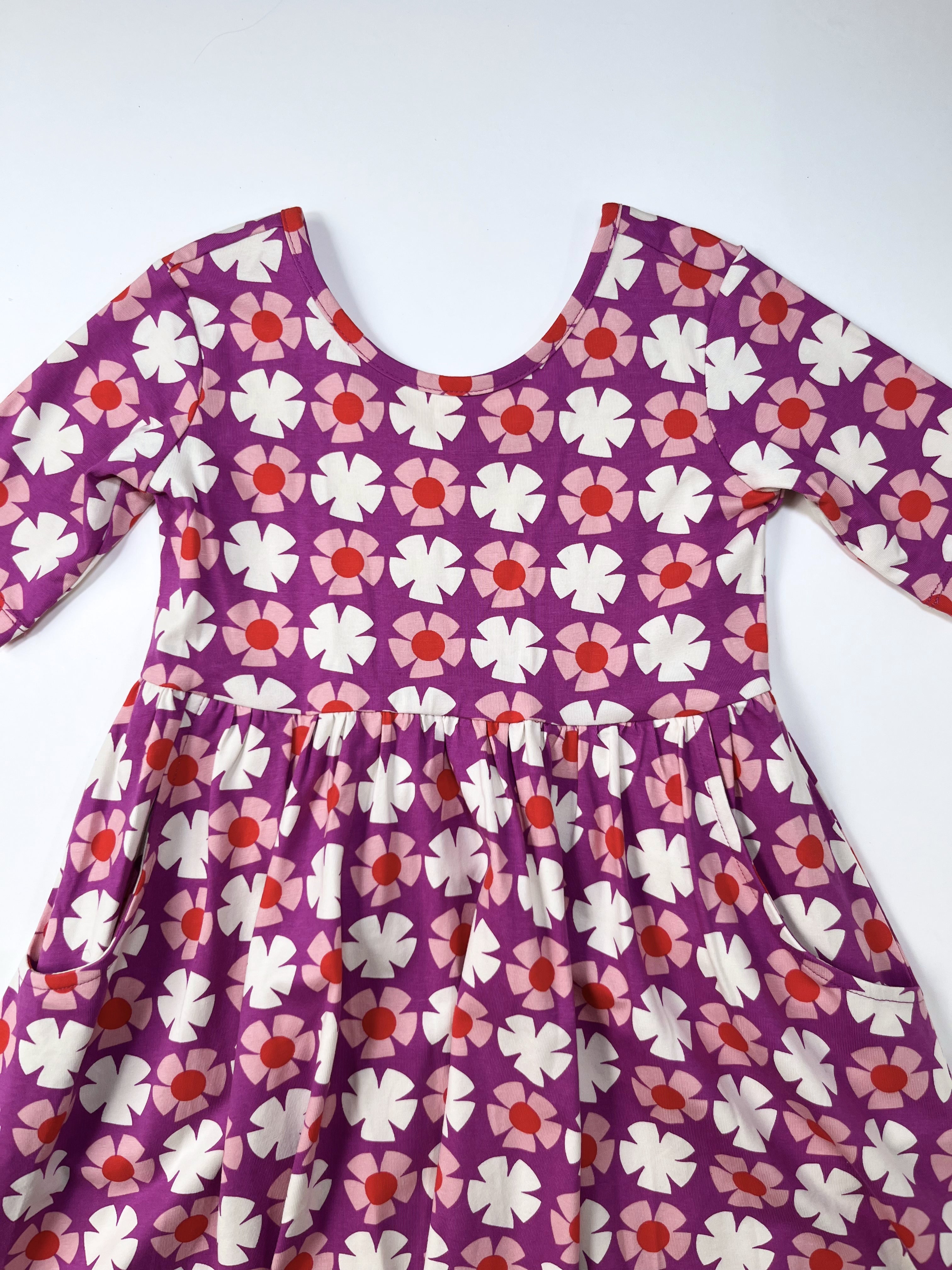 Hanna Andersson – Dress with Pockets (Size 6–7 years / 120 cm)