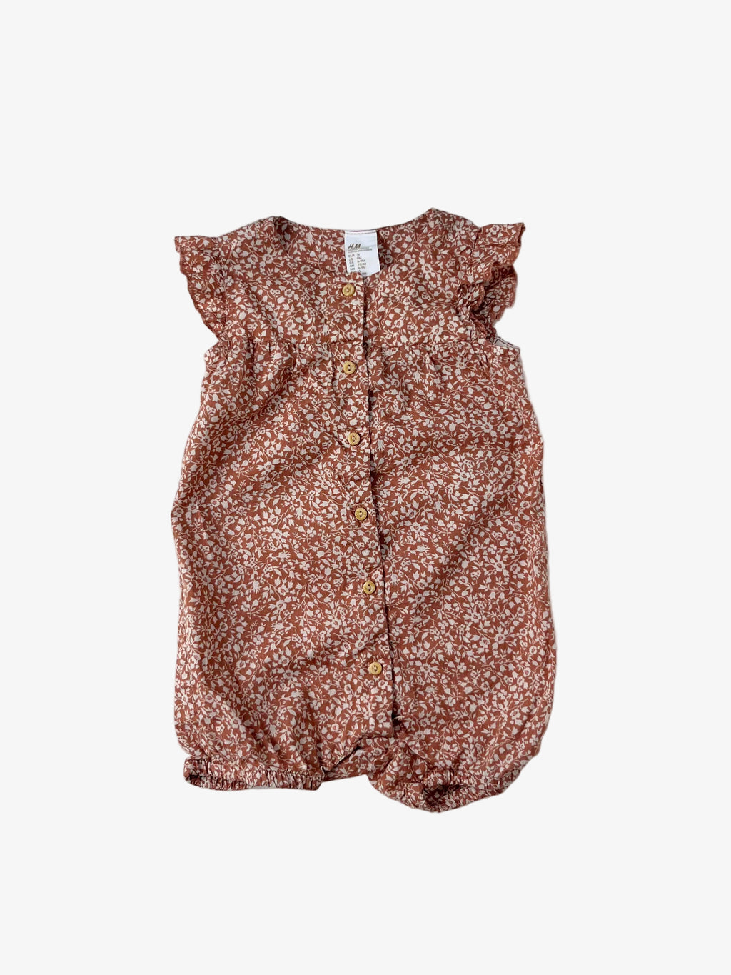H&M – Short-Sleeve Romper (Size 9 months)