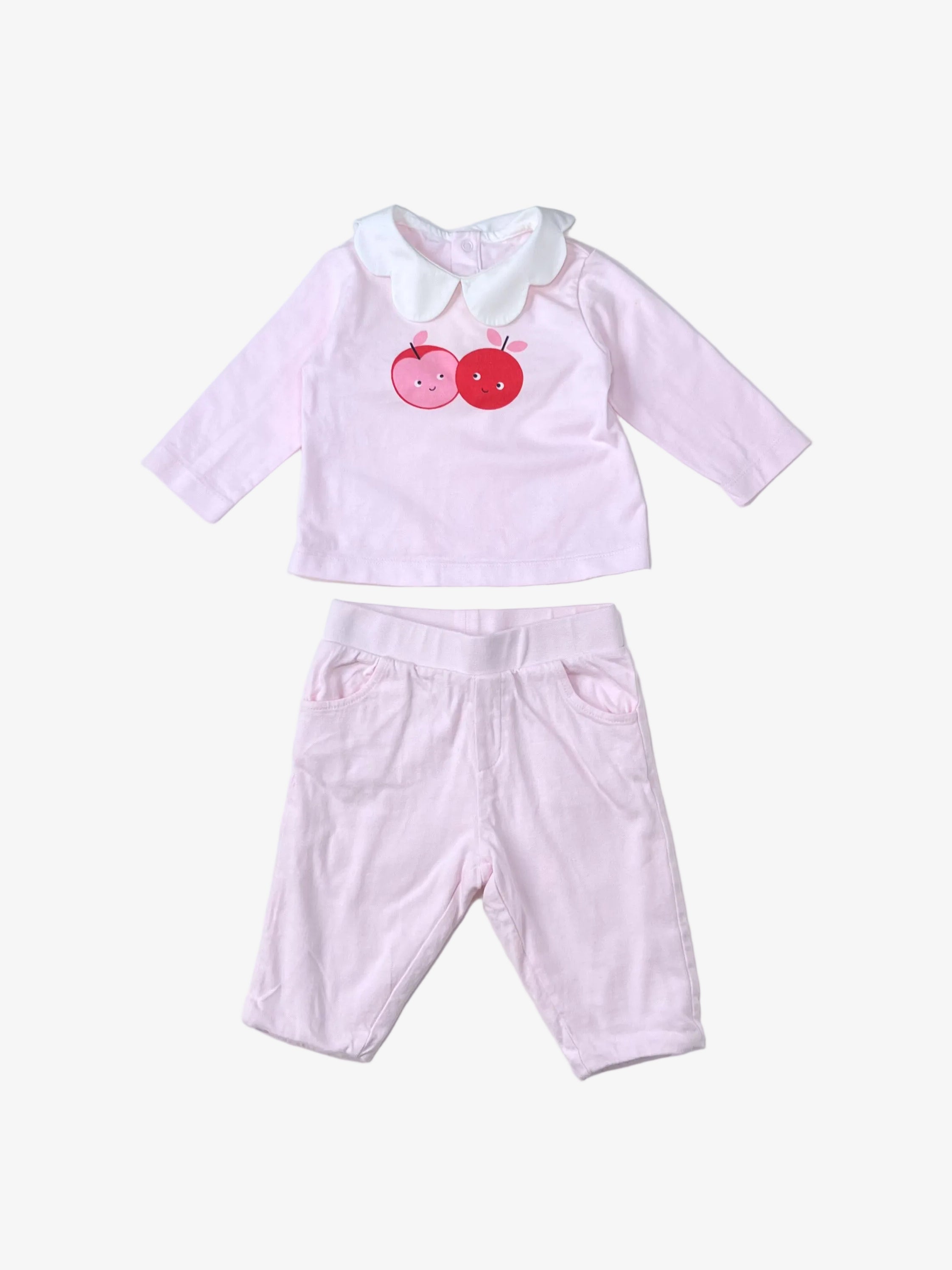 Jacadi – Top & Lined Pants Set (Size 6 months / 67 cm)
