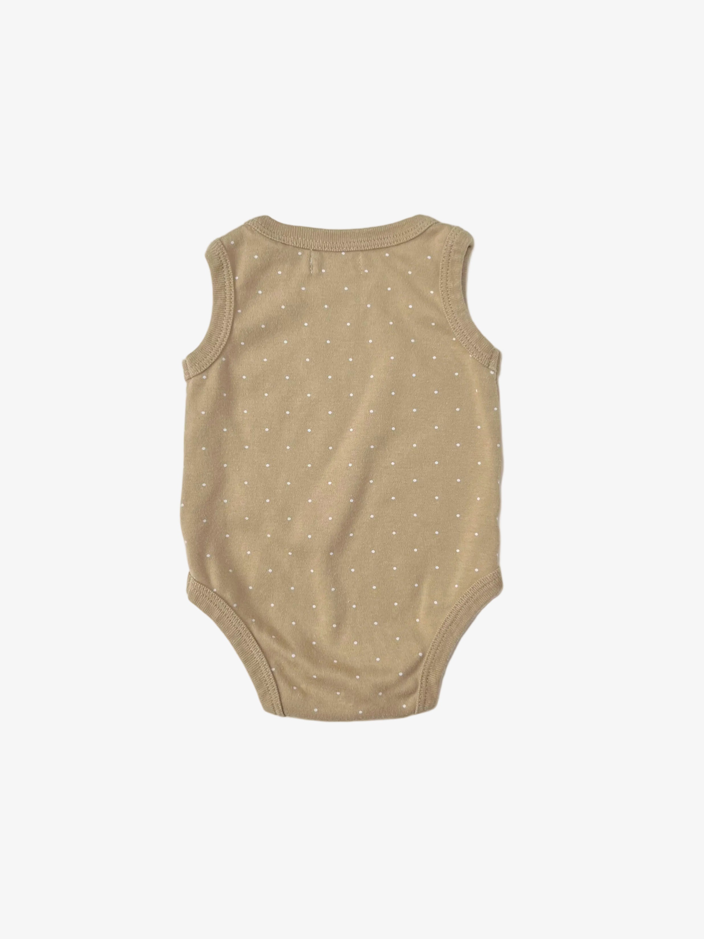 Jamie Kay – Sleeveless Onesie (Size 3–6 months)