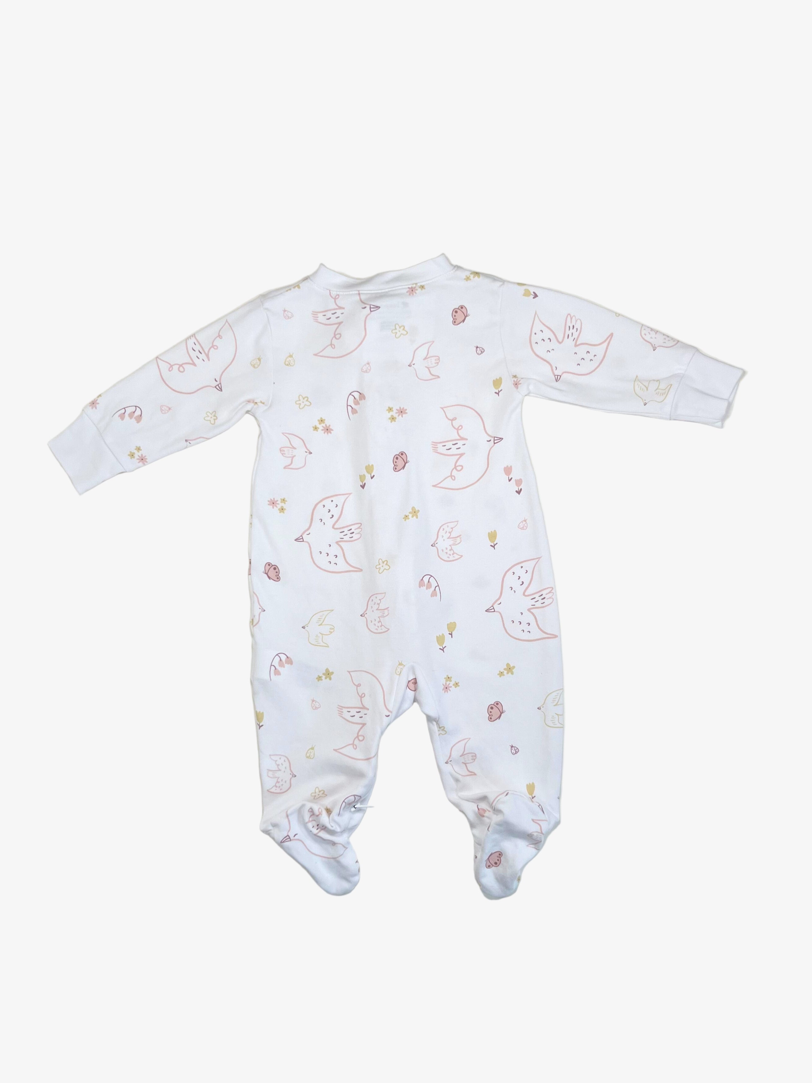 Baby Cottons – Footies with Zipper (Size 6 Months)